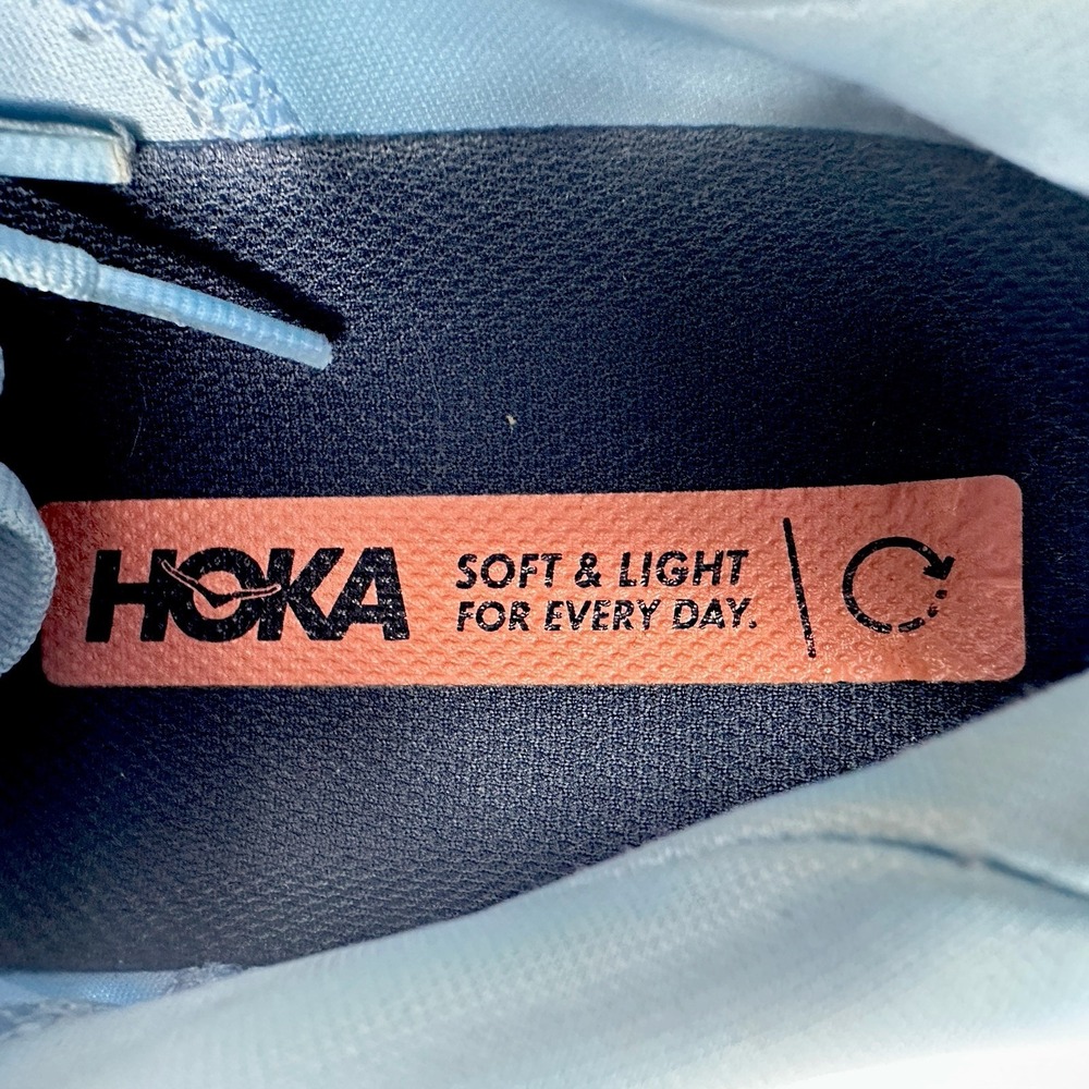 HOKA Clifton 8 Womens 9B‎ Running Shoes Summer Song Ice Flow Blue 1119394 - Picture 8 of 11
